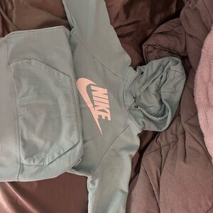 Nike Teal Hoodie with White Logo